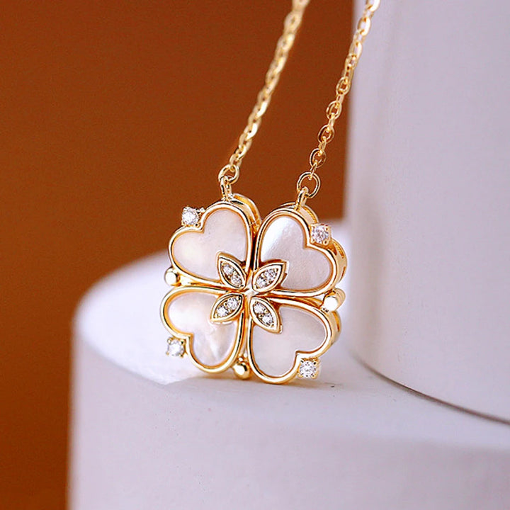 Vorelio Magnetic Love Clover Necklace