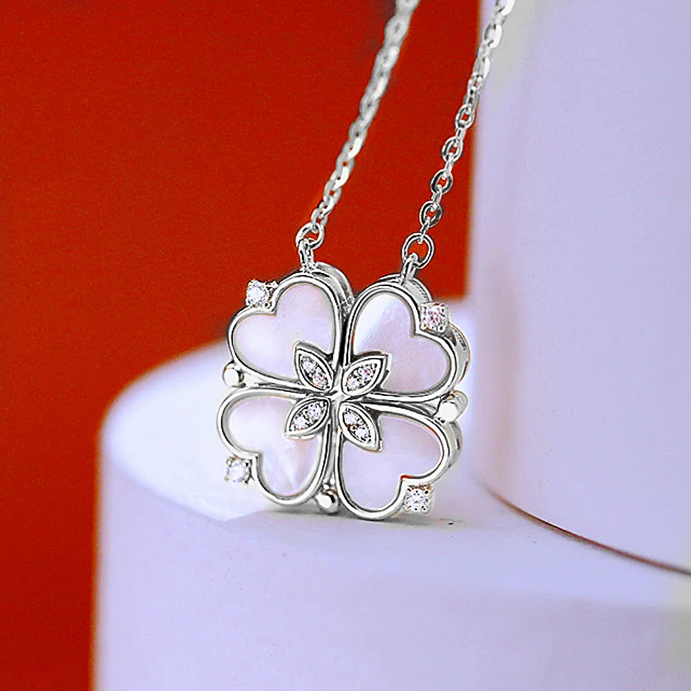 Vorelio Magnetic Love Clover Necklace