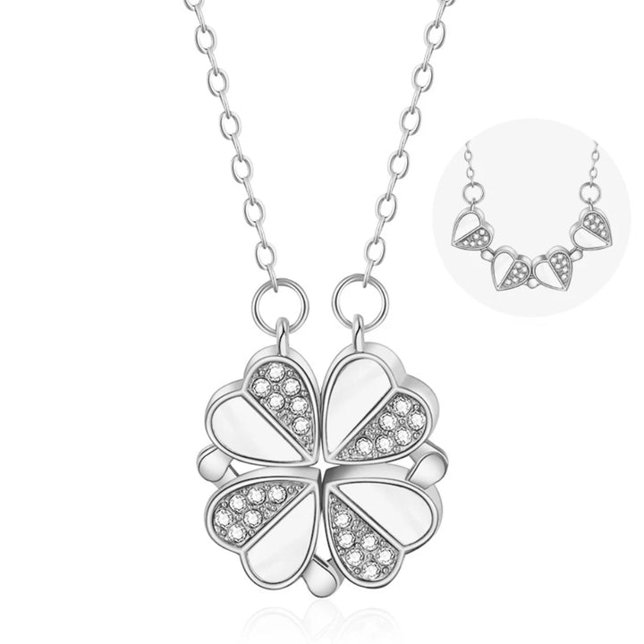 Vorelio Magnetic Love Clover Necklace