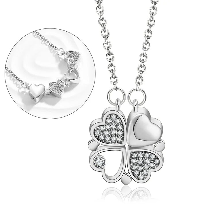 Vorelio Magnetic Love Clover Necklace